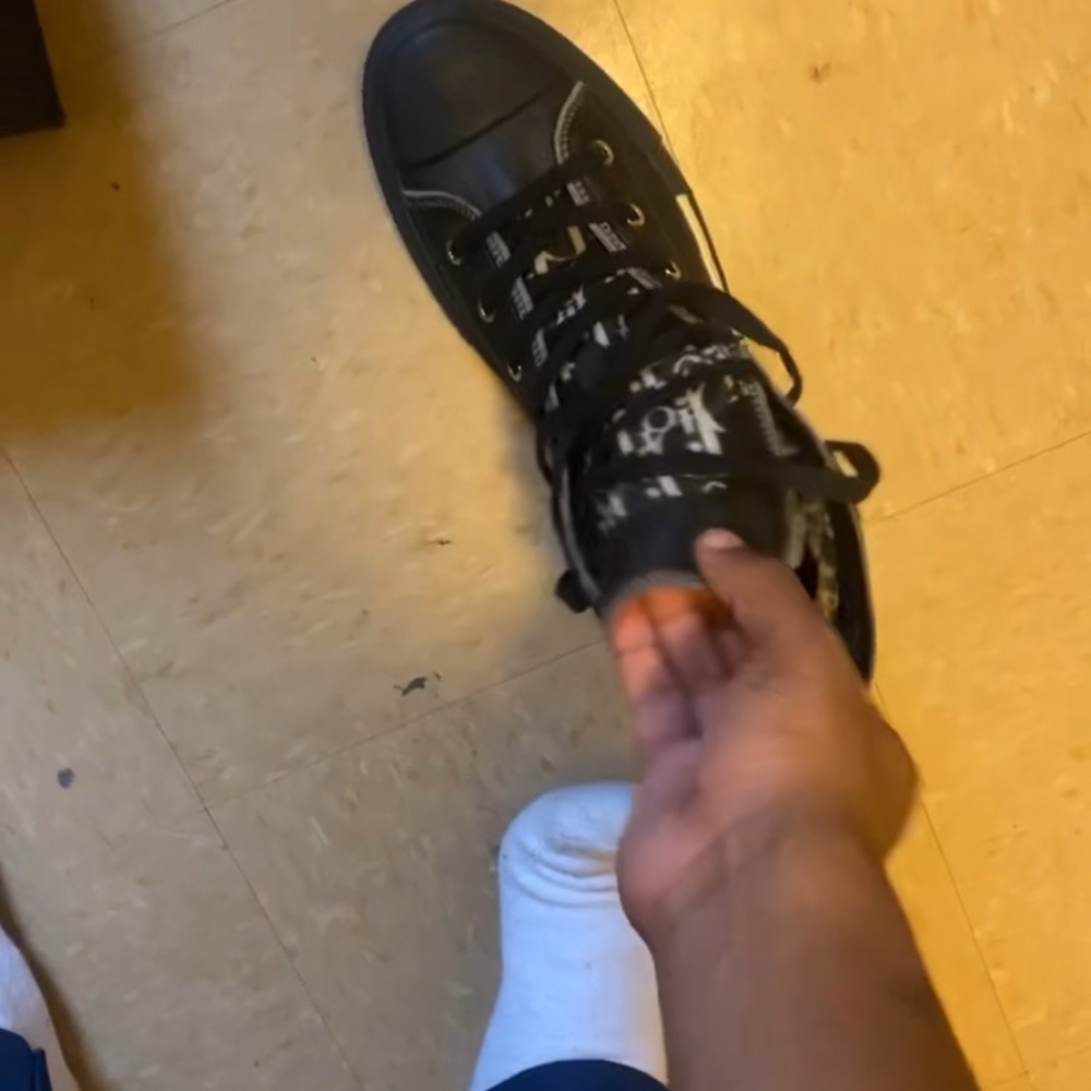 I am selling the Christian Dior , and they are a size 43 and the color is black